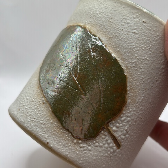 White Ceramic Art Mug - Picture 2 of 9